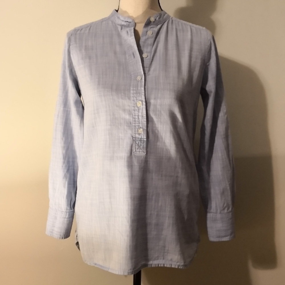 J Crew Tunic Chambray Popover